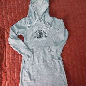 H&M LOGG University of Westborough Sweatshirt Hoodie Fleece Dress